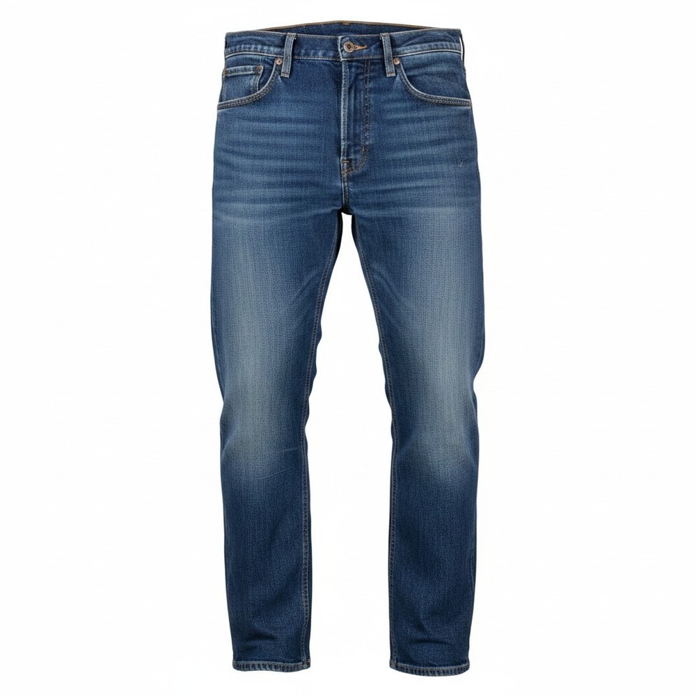 Kirkland Signature Mens Relaxed Fit Straight Leg Blue Jeans Medium Wash 36x30